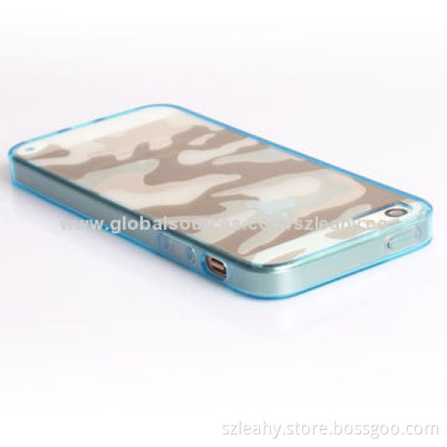 New arrival and hot selling highly transparent acrylic case, mixed TPU sides, for iPhone 5/5S
